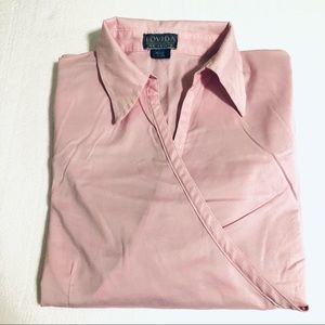 Pretty in Pink Maternity Wrap Collared Shirt 3/4 Sleeves Nursing Size Large